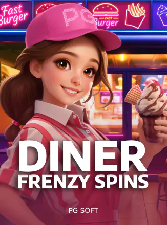 ภาพเกม Diner Frenzy Spins สล็อตอาหารฟาสต์ฟู้ดสุดเร้าใจ